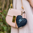 Denim Heart Bag Charm – Indigo WearZing - Crystal Jewelry Store in India