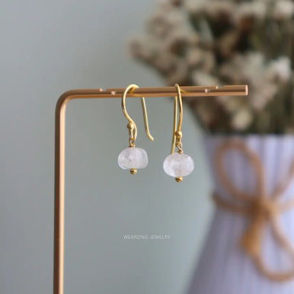 White Pumpky Loops WearZing - Crystal Jewelry Store in India