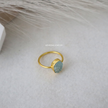 Aquamarine Raw Ring