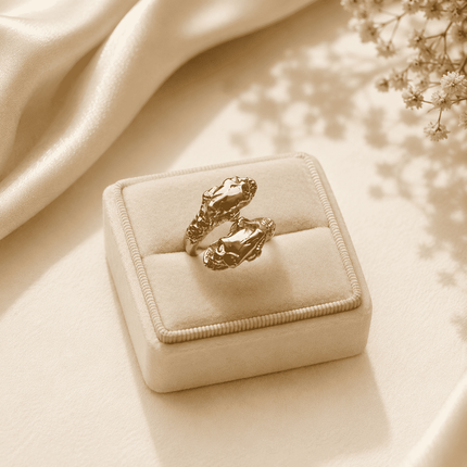 Golden Panther Ring WearZing - Crystal Jewelry Store in India