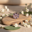 Amethyst Flower Ring WearZing - Crystal Jewelry Store in India