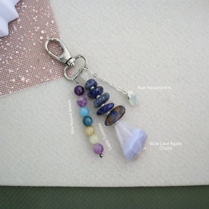 Violet Reverie Bagcharm WearZing - Crystal Jewelry Store in India