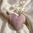 Denim Heart Bag Charm – Dusty Mauve WearZing - Crystal Jewelry Store in India