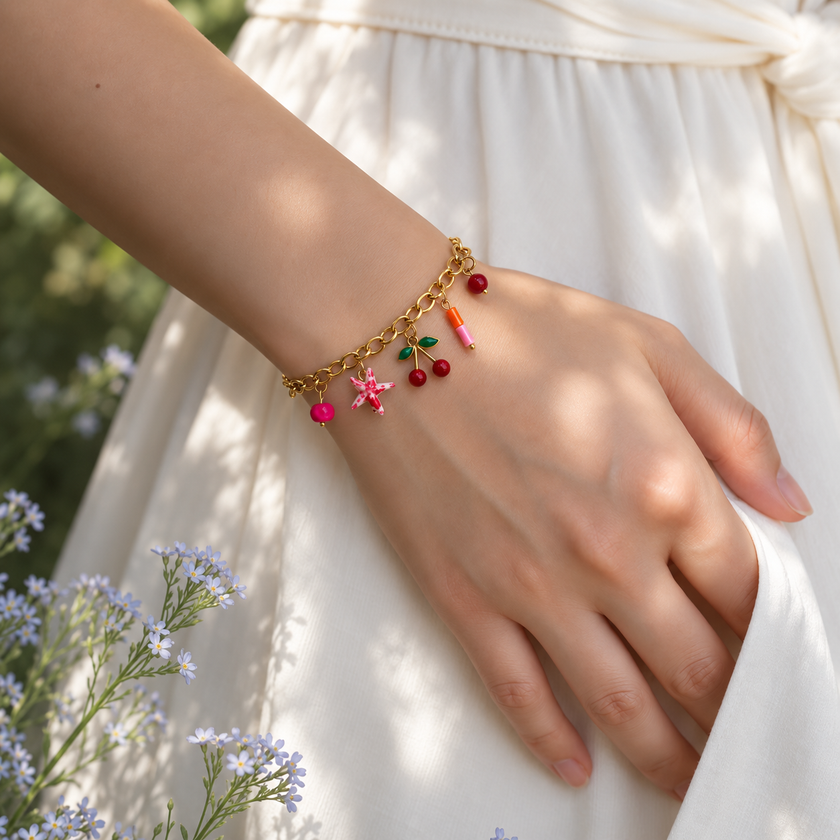Candy Charm Link Bracelet WearZing - Crystal Jewelry Store in India