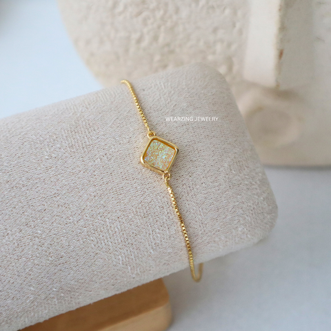 Kite Titanium Druzy Bracelet