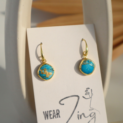Gold Turquoise Loops