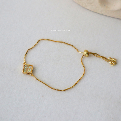 Kite Titanium Druzy Bracelet