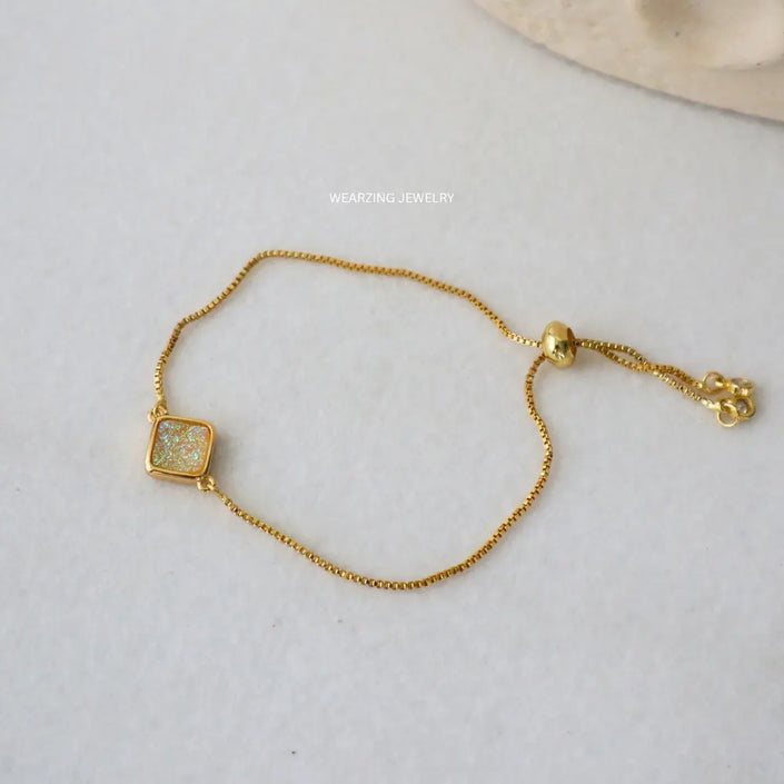 Kite Titanium Druzy Bracelet WearZing - Crystal Jewelry Store in India
