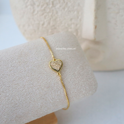 Heart Titanium Druzy Bracelet