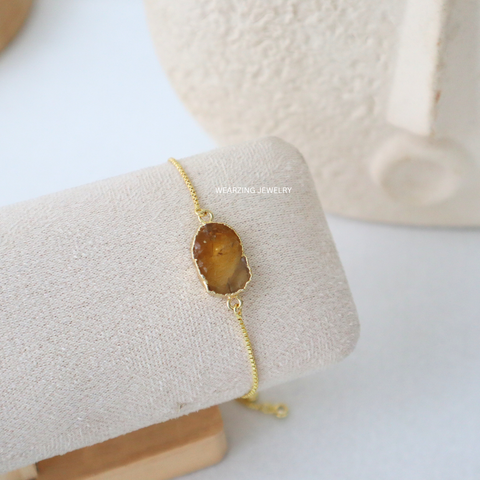 Citrine Chain Bracelet