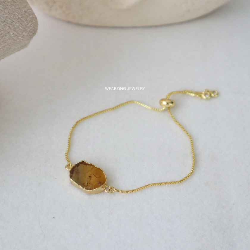 Citrine Chain Bracelet