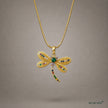 Shimmering Dragonfly Necklace WearZing - Crystal Jewelry Store in India