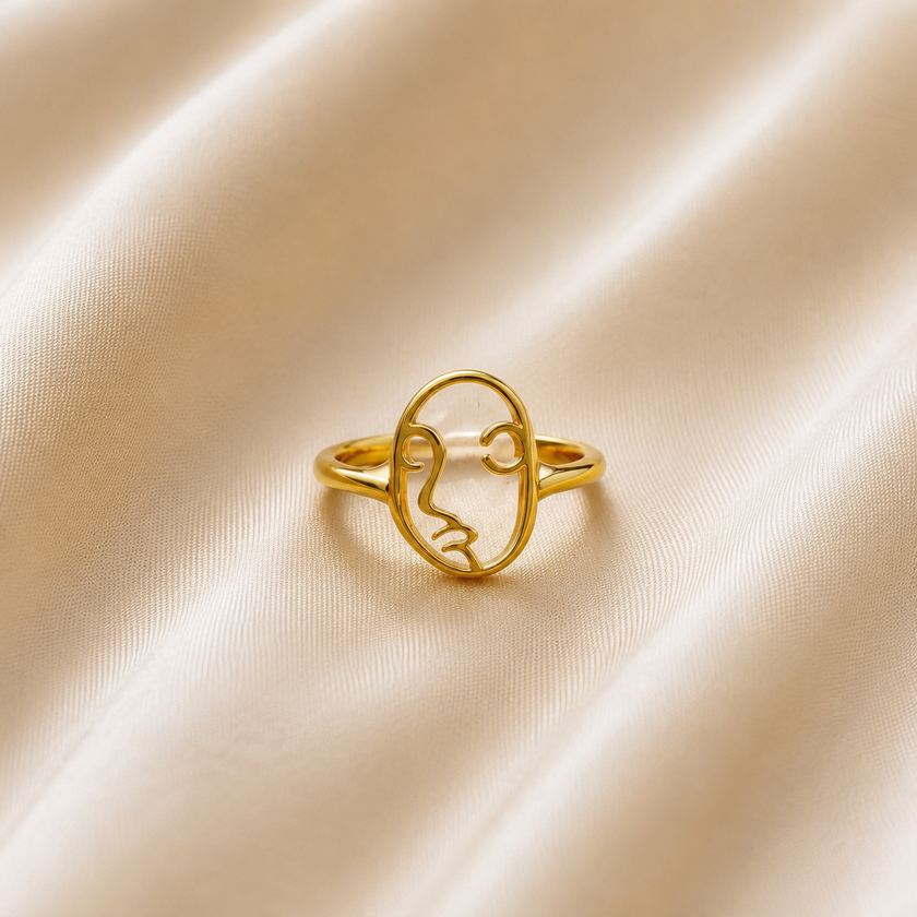 Abstract Face Ring WearZing - Crystal Jewelry Store in India