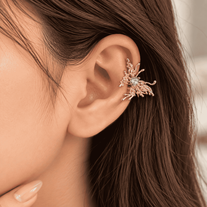 Gold Butterfly Cuff WearZing - Crystal Jewelry Store in India