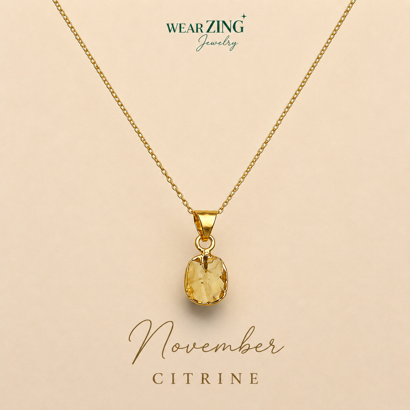 Birth Stone Pendant WearZing - Crystal Jewelry Store in India