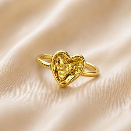Molten Heart Ring WearZing - Crystal Jewelry Store in India