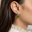 Olive Heart Dangles WearZing - Crystal Jewelry Store in India