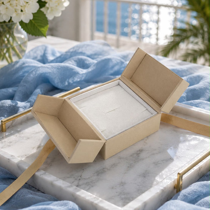 Best Wishes Premium Beige Gift Box