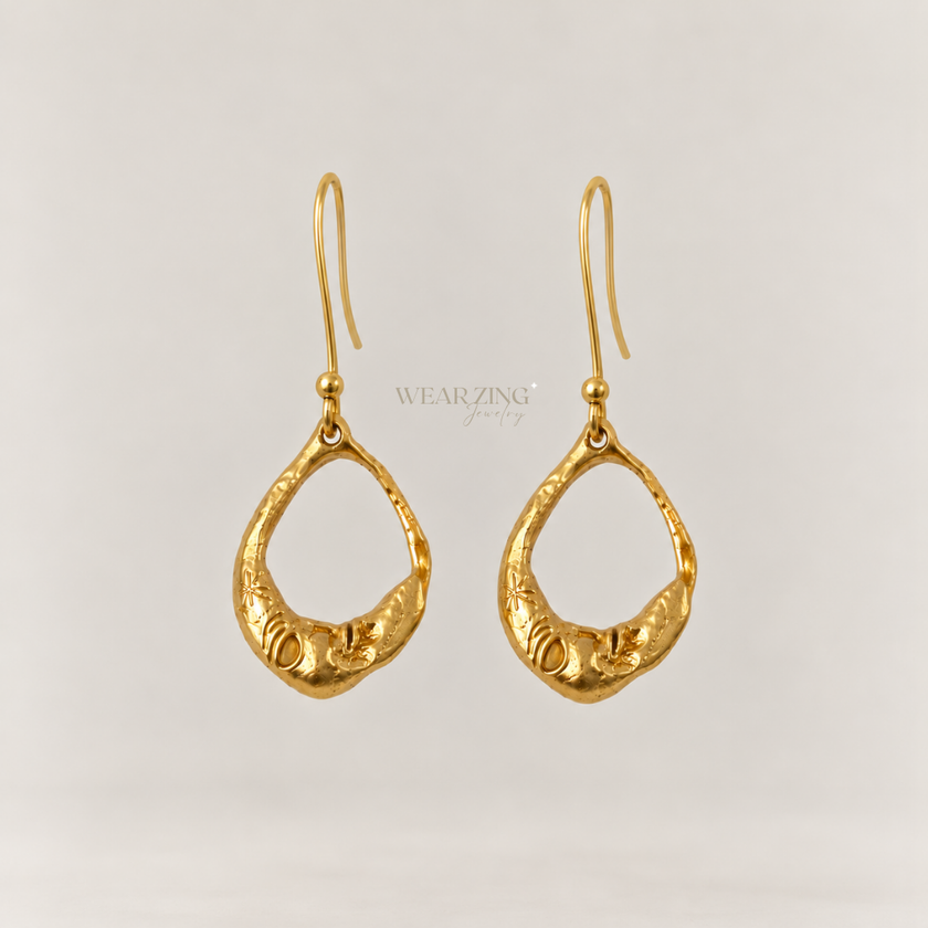 Antique Spark Loop Earrings