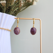 Amethyst Tumble Oval Huggies