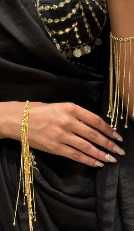 Rain Veil Draped Bracelet WearZing - Crystal Jewelry Store in India