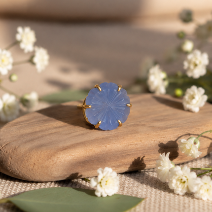 Flower Craved Rings (Limited Pcs) WearZing - Crystal Jewelry Store in India