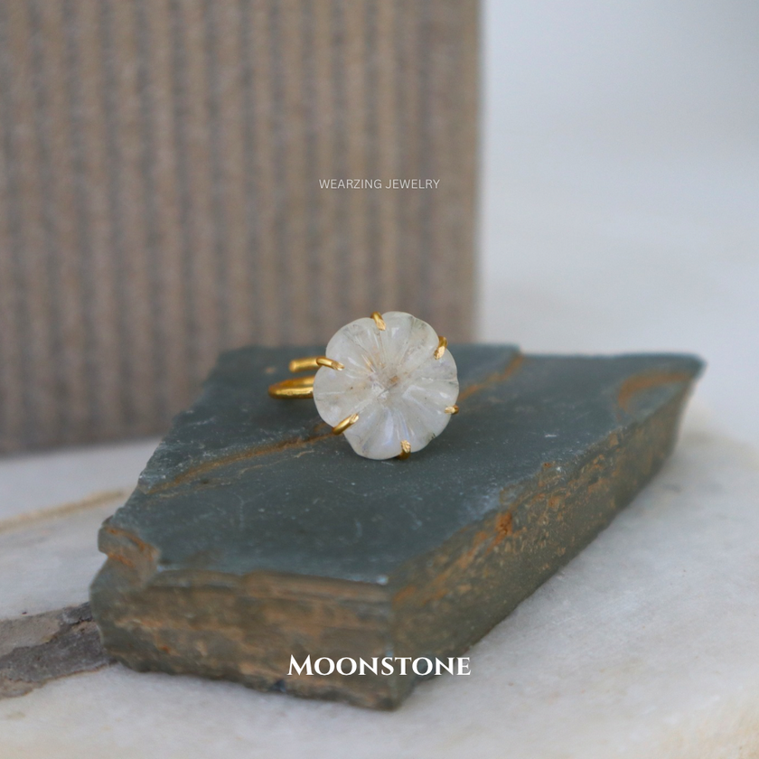 Flower Craved Rings (Limited Pcs) WearZing - Crystal Jewelry Store in India