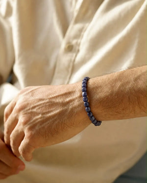 Iolite Men's Bead Bracelet WearZing - Crystal Jewelry Store in India