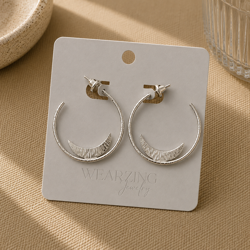 Moon Fairy Hoops WearZing - Crystal Jewelry Store in India