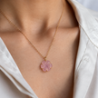Pink Daisy Flower Pendant WearZing - Crystal Jewelry Store in India
