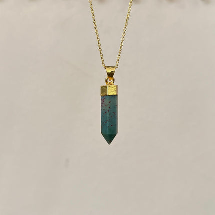 Bloodstone Prism Pendant