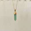 Green Aventurine Prism Pendant