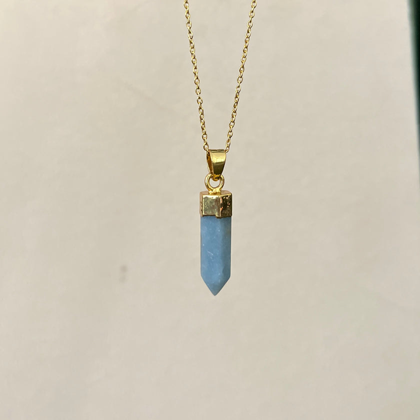 Angelite Prism Pendant