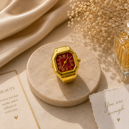 Scarlet Timepiece Ring WearZing - Crystal Jewelry Store in India