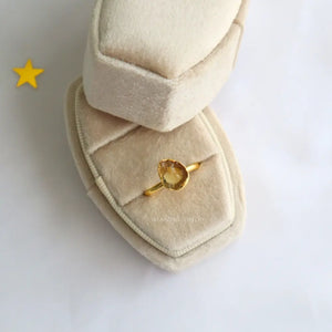 Citrine Crystal Ring WearZing - Crystal Jewelry Store in India