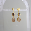 Amethyst Three Line Drops