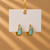 Marbled Chunky Huggie Earrings WearZing - Crystal Jewelry Store in India