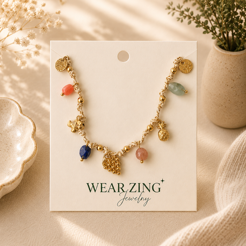 Beach vibe charm -Berry Bunch WearZing - Crystal Jewelry Store in India