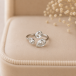 Oval Teardrop Ring WearZing - Crystal Jewelry Store in India