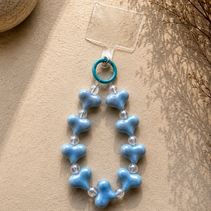 Beaded Bag Charm – Sky Blue WearZing - Crystal Jewelry Store in India