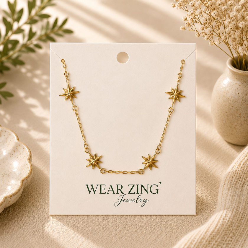 Celestial Star Neckpiece WearZing - Crystal Jewelry Store in India