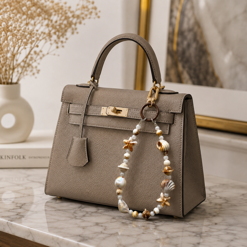 Seashell Beaded Bag Charm WearZing - Crystal Jewelry Store in India