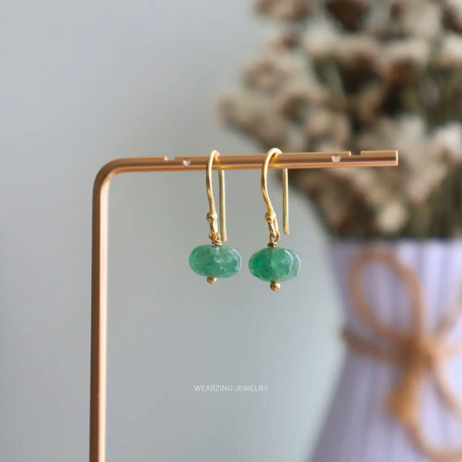Green Pumpky Loops WearZing - Crystal Jewelry Store in India