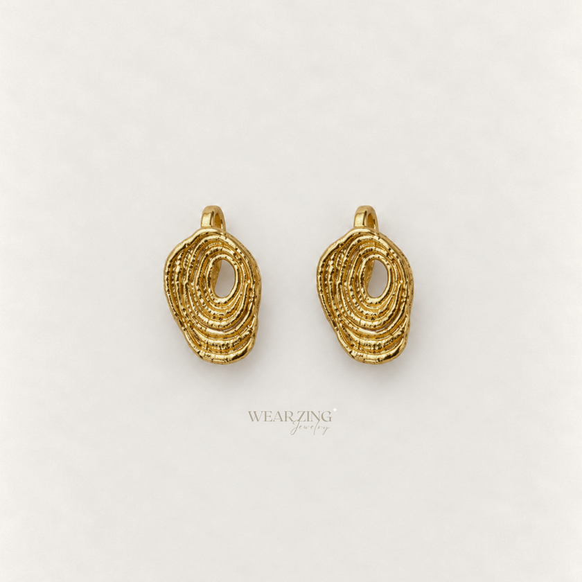 Spiral Shell Bugadi Earrings (Pair)