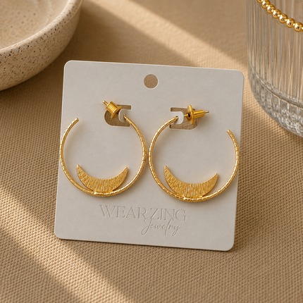 Moon Fairy Hoops WearZing - Crystal Jewelry Store in India