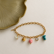 Butterfly & Rose Dangle Link Bracelet WearZing - Crystal Jewelry Store in India