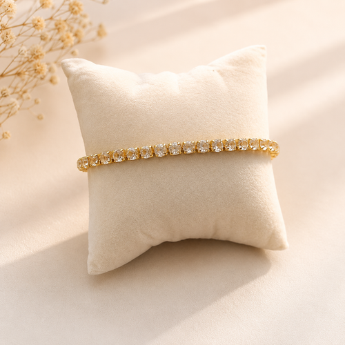 Victorian Gold Tennis Bracelet WearZing - Crystal Jewelry Store in India