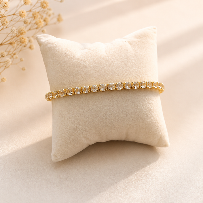 Victorian Gold Tennis Bracelet WearZing - Crystal Jewelry Store in India