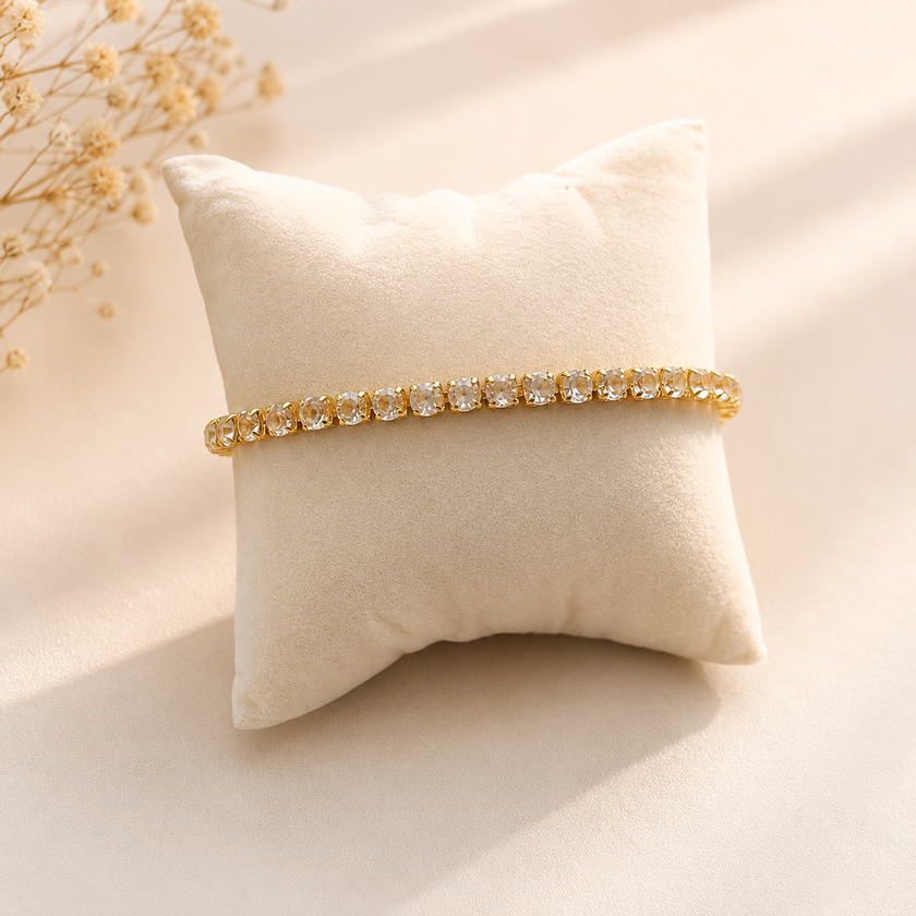Victorian Gold Tennis Bracelet WearZing - Crystal Jewelry Store in India