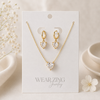 Sweetheart set-white WearZing - Crystal Jewelry Store in India